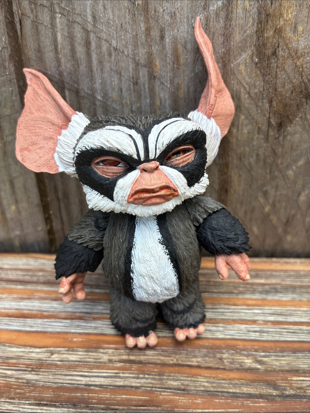 Gremlin-Inspired Collectible Figurine in Black, White & Pink